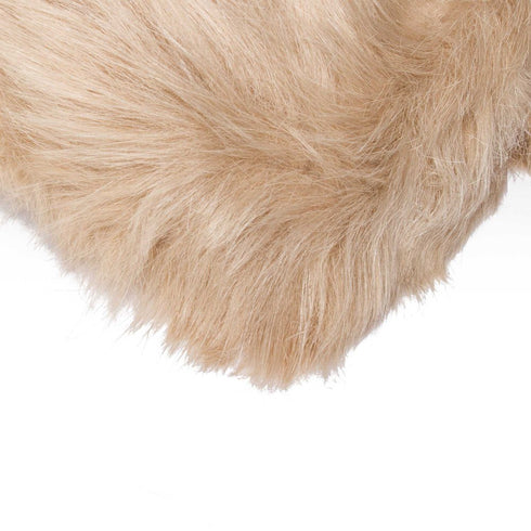 2' X 3' Black Faux Sheepskin Animal Print Washable Area Rug